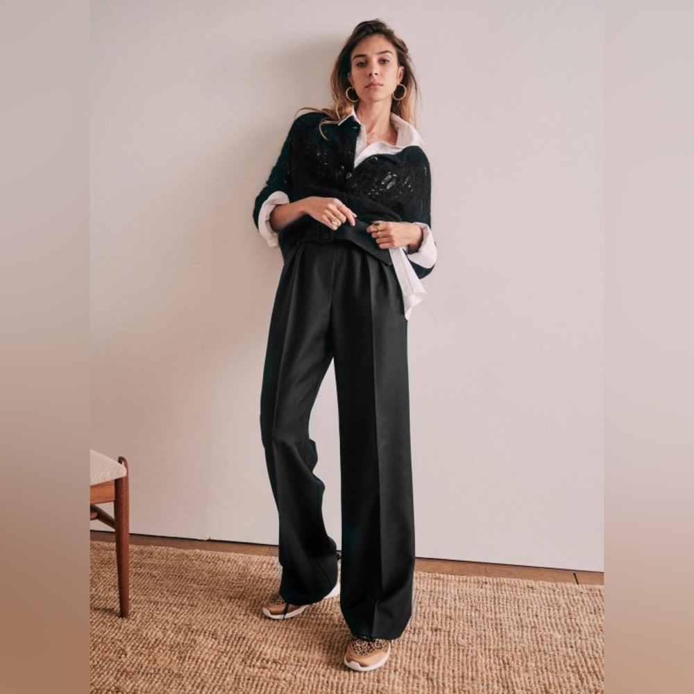 Sezane Arthur Trousers Size 36/4 - Black